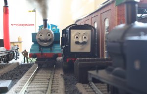 Locoyard Movember 2013 - Thomas the Tank Engine and Devious Diesel (post-Hallowen)