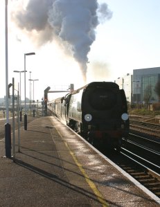 2012 - Mainline Working - Eastleigh - The  Bath Christmas Market - Ex-SR Battle of Britain class - 34067 Tangmere