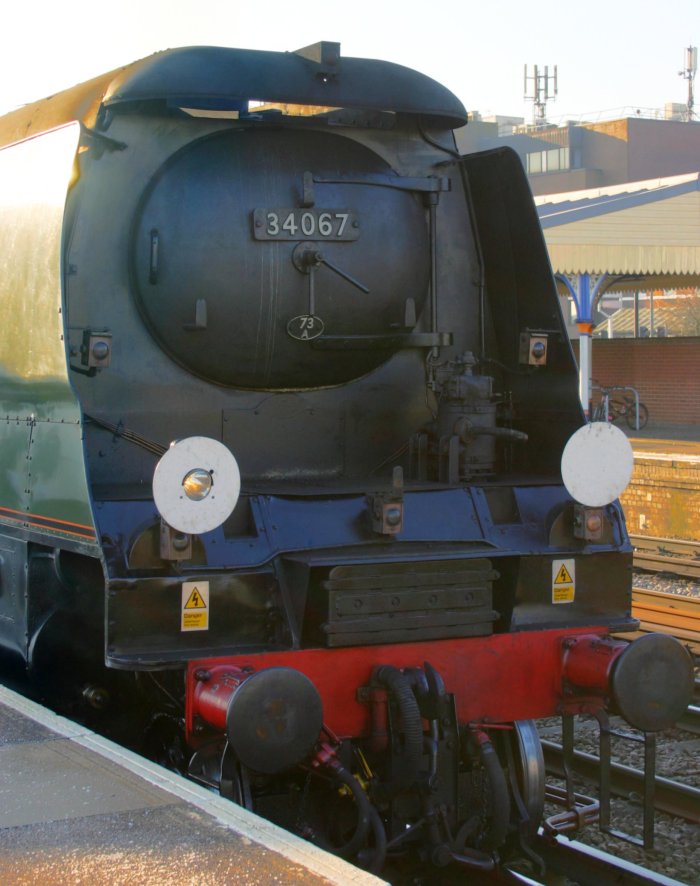 2012 - Mainline Working - Eastleigh - The  Bath Christmas Market - Ex-SR Battle of Britain class - 34067 Tangmere