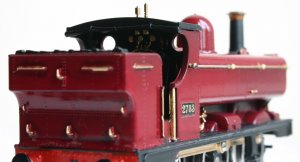 Locoyard Christmas Pannier - Hornby 2721 class 2783 Pannier Tank repainted in Maroon and gold (cab)