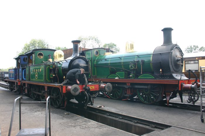 2011 - Bluebell Railway - Sheffield Park - SECR P class 178, 323 Bluebell & C class 592
