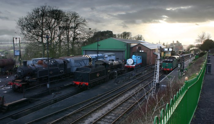 2013 - Watercress Line - Ropley - Ivatt 2MT 41312 & ex-SR U class 31806 & SR 850 Lord Nelson