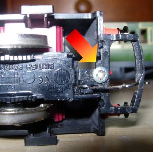 Hornby - standard 0-6-0 chassis type 7 motor - DCC fitting guide - class 08, J13, J52, J83, Jinty, GWR 2721, 57xx, Duck, Diesel, LBSCR E2, Thomas the Tank Engine - Step 1