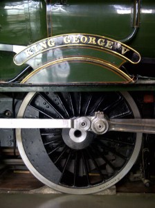 Nick Littlewood - GWR King class - 6000 King George V - NRM - 6th October 2012 nameplate and driving wheel