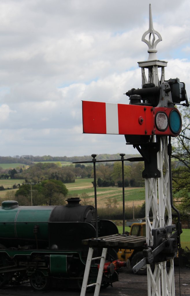 2013 Watercress Line - Ropley - Home Signal - stop