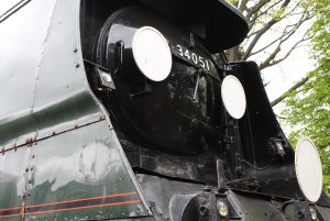 2013 Watercress Line - Ropley - NRM Bulleid pacific - 34051 Sir Winston Churchill (smokebox)