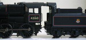 Bachmann ex-LMS Ivatt 4MT 2-6-0 43160 (coupled to closest setting)
