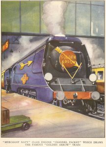 Nick Littlewood The Book of Railways by Arthur Groom 1950 - unrebuilt Merchant Navy - 35001 Channel Packet