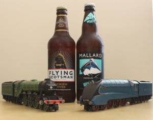 Locoyard Mallard and Flying Scotsman Beers with models