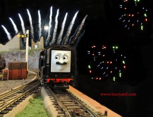 Locoyard - 5th November - Movember fireworks night (Thomas the Tank Engine)