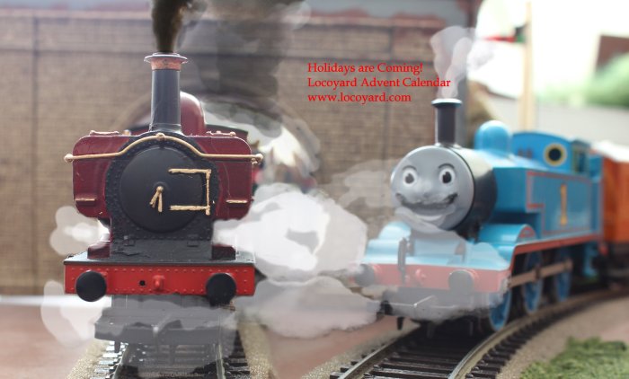 Locoyard Christmas Pannier 2783 - The Holidays are Coming - Movember Thomas the Tank Engine