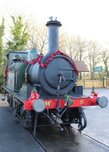 Xmas 2013 - Isle of Wight Steam Railway - Havenstreet - Ex-LBSCR A1X Terrier W8 Freshwater