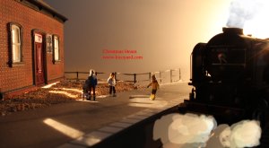 Locoyard Advent Calendar - Winter Platform Scene - 60163 Tornado