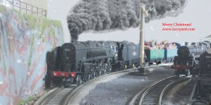 The latest Christmas present delivery required some major power - supplied by BR Standard 9F 2-10-0 class 92212! 