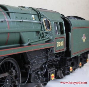 Locoyard Review - Hornby BR Standard 8P class - 71000 Duke of Gloucester (cab windows)
