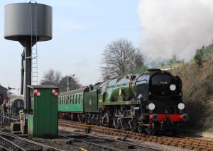 2014 - Watercress Line - Spring Steam Gala - Ropley - rebuilt West Country class - 34046 Braunton
