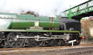 2014 - Watercress Line - Spring Steam Gala - Ropley - rebuilt West Country class - 34046 Braunton