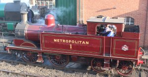 2014 - Watercress Line - Spring Steam Gala - Ropley - Metropolitan Railway E Class - 0-4-4T No 1