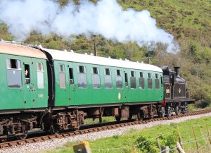 2014 - Swanage Railway - Corfe Castle - Ex-LSWR M7 class - BR 30053