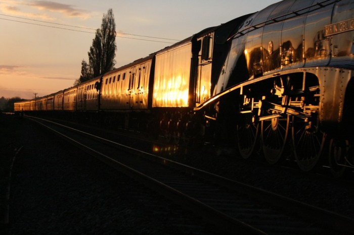 Sir Nigel Gresley passes me at Oathe.