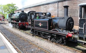 2014 Kent and East Sussex Railway 40th Anniversary Gala Tenterden Town A1X Terrier 32678 Hunslet Austerity 23 Holman F Stephens