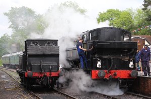 2014 Kent and East Sussex Railway 40th Anniversary Gala Tenterden Town A1X Terrier ex-LBSCR 32678 16xx Pannier Tank BR 1638