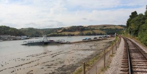 2014 Paignton and Dartmouth Steam Railway - View from Pullman Devon Belle Observation Car River Dart