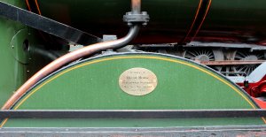 2014 South Devon Railway - Buckfastleigh - GWR 2251 Collett Goods Class BR lined - 3205 David Rouse memorial plaque