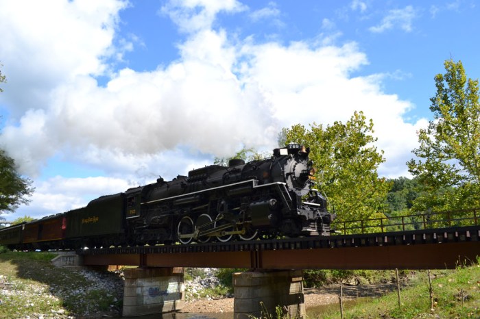 Crossing Chippewa Creek during the middle excursion on Sunday, Sept. 14.