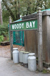 2014 Lynton and Barnstaple Railway - Woody Bay - station sign