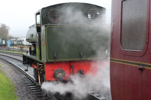 Nov 2014 Peak Rail Rowsley South - Hunslet Austerity 0-6-0ST Lord Phil