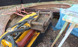 Mid Hants Railway Spring Steam Gala 2015 Medstead and Four Marks wagon turntable