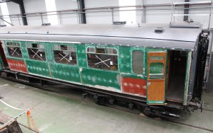 Mid Hants Railway Spring Steam Gala 2015 Ropley - Bulleid carriage