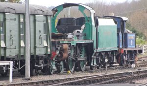2015 - Bluebell Railway - Sheffield Park - Southern Railway Schools-class No.928 Stowe frames and P class 323 Bluebell