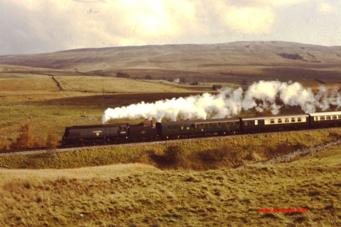 Bulleid unrebuilt West Country Class 34092 City of Wells Aisgill Settle and Carlisle 1988 (3)