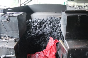 South Devon Railway Buckfastleigh July 2015 GWR BR 2251 Collett Goods class 3205 cab footplate (2) coal tender