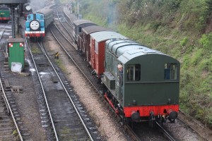 Watercress Line Ropley class 11 12049 Thomas the Tank Engine Cattle van S53845 August 2015