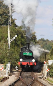 Swanage Railway September 2015 (17) Corfe Castle Ex-LSWR M7 class 30053 The Dorset Man