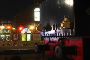 Isle of Wight Steam Railway Christmas 19th December 2015 - Hunslet Austerity 0-6-0ST Army No.WD192 - Waggoner (8)