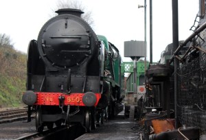 Watercress Line Ropley 3rd December 2015 (850 Lord Nelson)