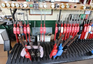 Kent and East Sussex Railway Rolvenden tour 2016 (58) inside signal box