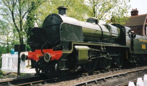 Bluebell Railway 1990s (02) Sheffield Park Maunsell Southern Railway U class 1618